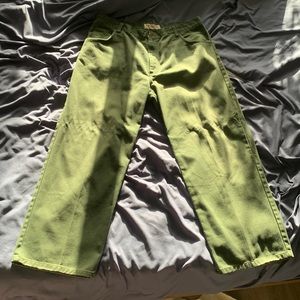 beautiful baggy green skater pants